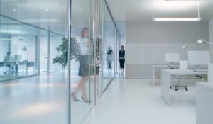 Стеклянная противопожарная перегородка / серия FRM5204